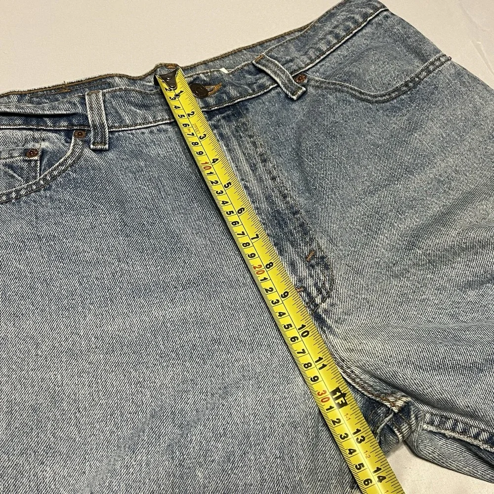 Vintage 90s Levi 550 Relaxed Tapered Size 36x29 Fits (34x29) Jeans USA Made